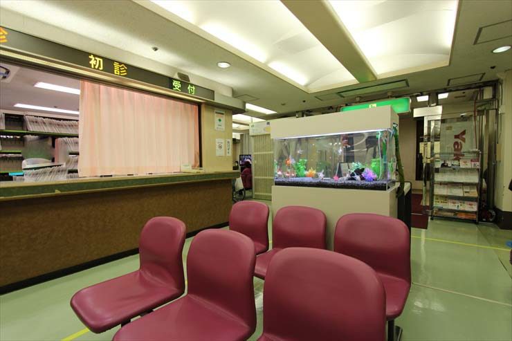 東京都豊島区 病院様  90cm淡水魚水槽  レンタル事例 メイン画像